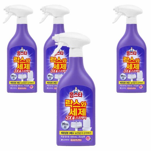 홈스타 락스와세제 욕실청소용 폼 스프레이 후로랄, 500ml, 5개