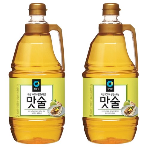 청정원 생강&매실 맛술, 1.8L, 2개