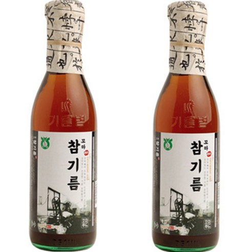 꼬마참기름 통참깨 참기름, 350ml, 2개