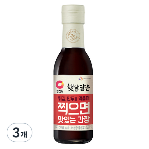 청정원 찍으면 맛있는 간장 150g, 3개