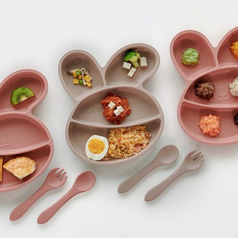 사랑스러운 토끼와 함께하는 즐거운 식사, 아띠래빗 흡착식판 세트