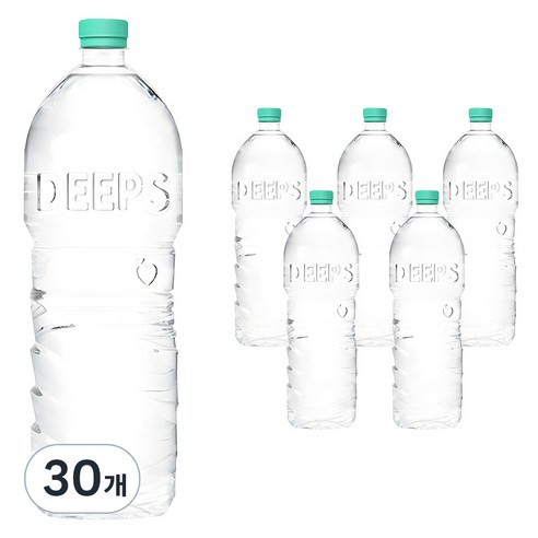 Deeps 에코그린 무라벨 먹는해양심층수, 2L, 30개