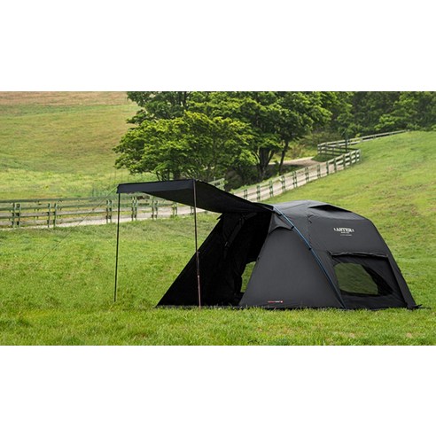 넓고 아늑한 블랙 쉘터, 카즈미 아스터 돔 네오 텐트로 캠핑을 더욱 특별하게!