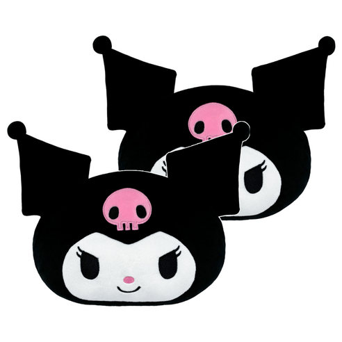 벨르아망 산리오캐릭터즈 차량용 목쿠션, 쿠로미, 2개