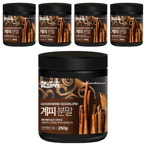 조은약초 계피 분말, 250g, 5개