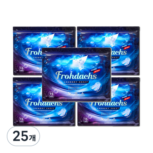 프로닥스 더블액션 시트세제, 15개입, 25개