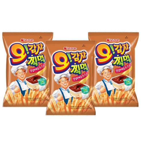 오리온 오감자 딥바베큐 스낵, 154g, 3개