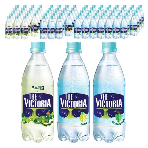 웅진빅토리아 더 빅토리아 초록매실 500ml 20p + 라임 500ml 20p + 청포도 500ml 40p, 80개