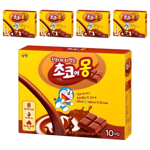 초코에몽 진하게 타먹는 핫초코분말, 30g, 10개입, 5개