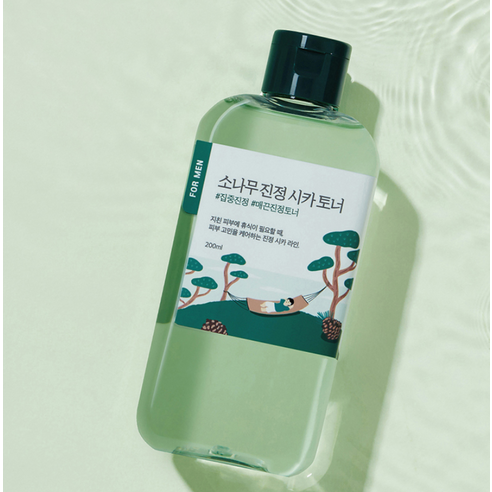 라운드랩 포 맨 소나무 시카 세트, 지친 남성 피부에 활력을!