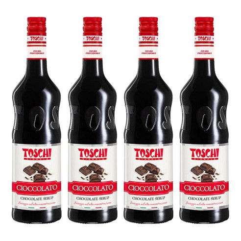 토스키 초콜렛향 시럽, 1L, 4개