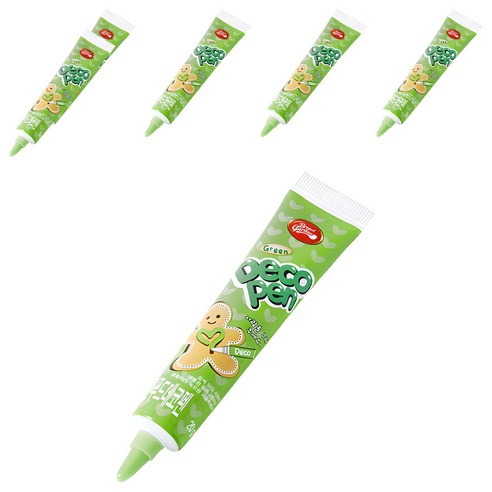 브레드가든 그린 푸드 데코펜, 20g, 6개