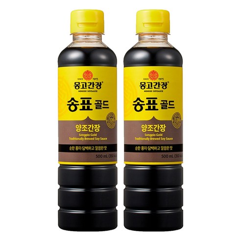 몽고간장 송표골드, 500ml, 2개