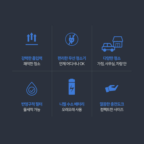 효율적인 무선 사용과 안전한 자가설치를 갖춘 미라스 무선 핸디형 청소기 FX-178VC