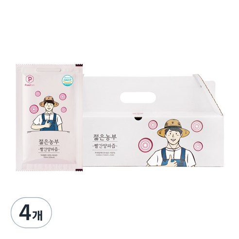푸릇담 국내산 젊은농부 빨간양파즙, 3L, 4개