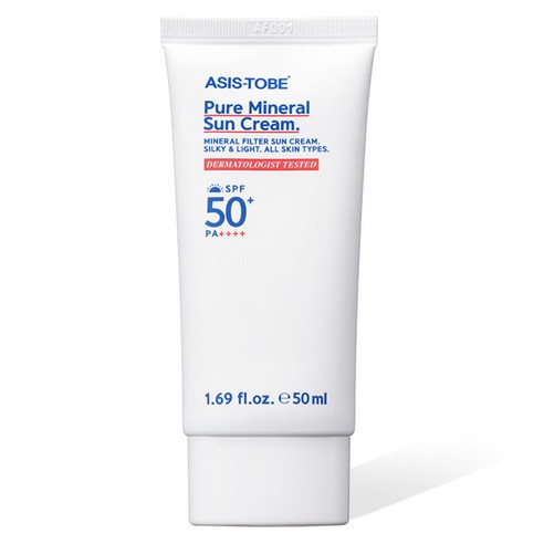 애즈이즈투비 퓨어 미네랄 선크림 SPF50+ PA++++, 50ml, 2개