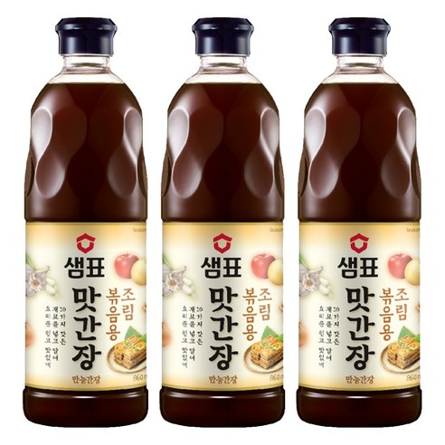 샘표 조림볶음용 맛간장, 860ml, 3개
