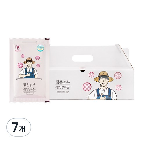 푸릇담 국내산 젊은농부 빨간양파즙, 3L, 7개