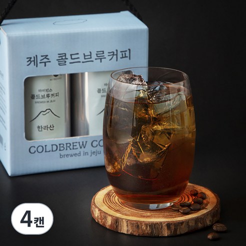 마이빈스 콜드브루 커피 선물세트, 350ml, 4캔