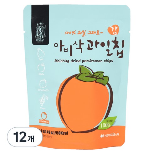 아비삭 과일칩, 14g(1개), 12개