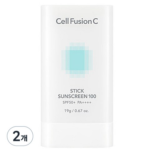 셀퓨전씨 스틱 썬스크린 100 SPF50+ PA++++, 19g, 2개