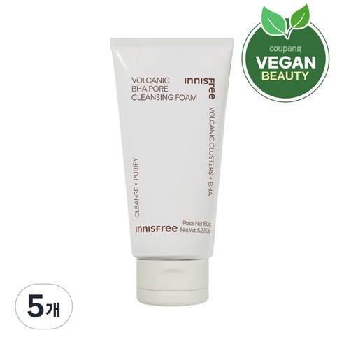 이니스프리 화산송이 모공 바하 클렌징 폼, 150g, 5개