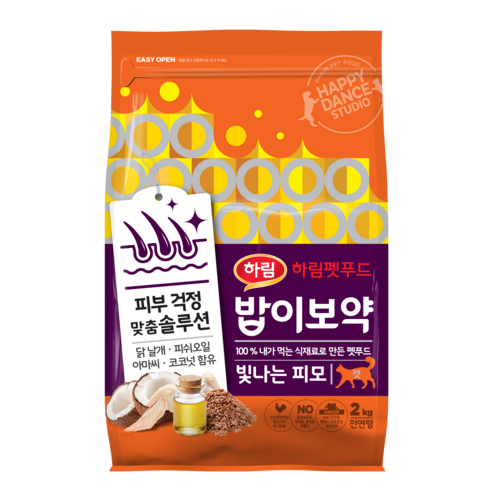 하림펫푸드 전연령 밥이보약 빛나는 피모 고양이 기능성 사료, 2kg, 1개