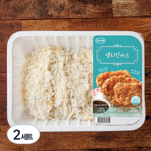 한강식품 생치킨까스 520g + 치킨까스 소스 세트, 640g, 2세트