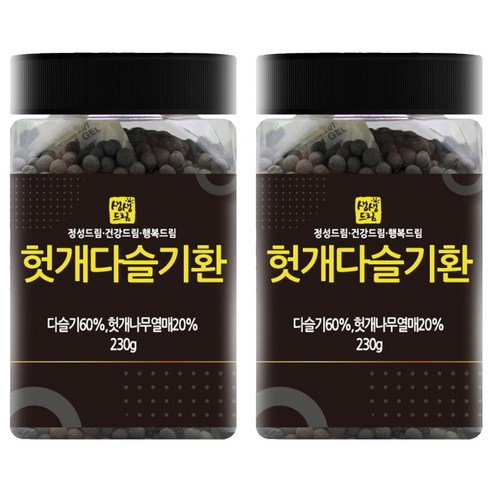 생생드림 헛개다슬기환 국산, 2개, 230g