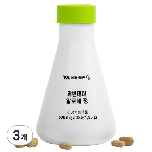 비타민마을 쾌변데이 알로에 정 90g, 180정, 3개