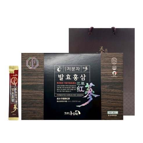 고려홍삼원 저분자 발효 홍삼 스틱 + 쇼핑백, 1개, 10ml, 300ml