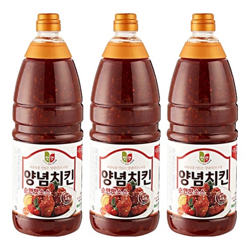 청우식품 양념치킨 순한맛 소스, 2.1kg, 3개