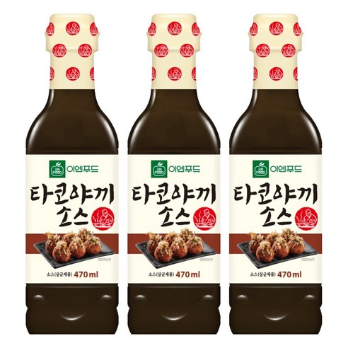 이엔푸드 타코야끼 소스, 470ml, 3개
