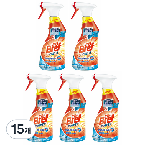 브레프 파워 욕실 세정제, 500ml, 15개