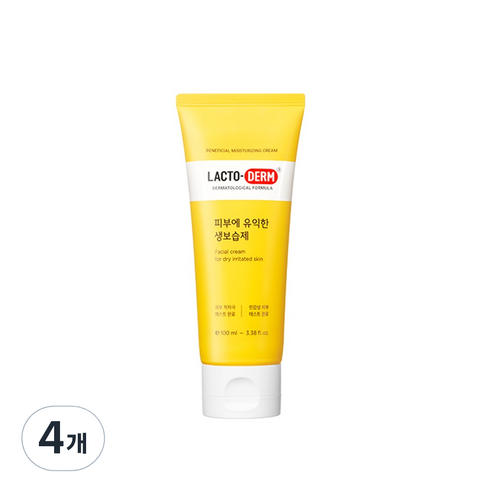 락토덤 피부에 유익한 생보습제, 100ml, 4개