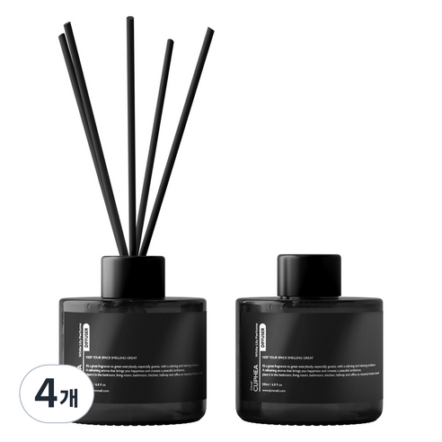 디어쿠페아 퍼퓸 디퓨저, 4개, 200ml, 화이트릴리