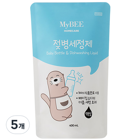 마이비 젖병세정제 액상형 리필, 400ml, 5개