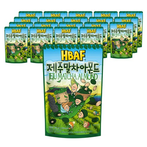 바프 제주말차 아몬드, 190g, 20개