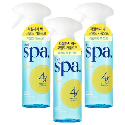 케라시스 풋스파 프레쉬민트 퍼퓸 풋샴푸 400ml, 3개, 1개입
