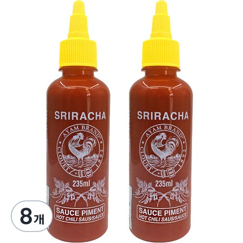 아얌 스리라차 소스, 235ml, 8개
