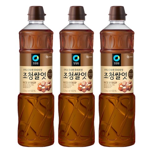 청정원 조청쌀엿, 1.2kg, 3개