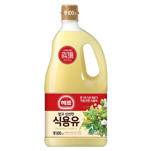 해표 콩기름 식용유, 1.5L, 1개