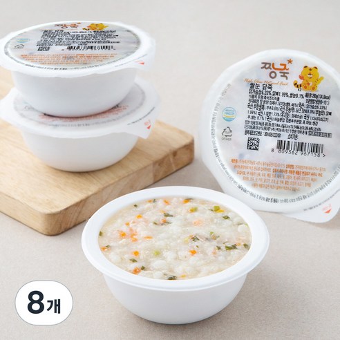 짱죽 웰빙죽 쌀눈 닭죽 (냉장), 200g, 8개