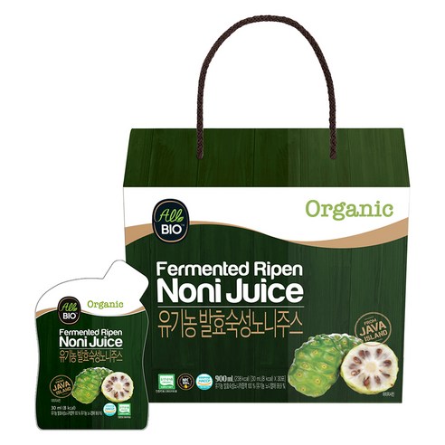자연의 생명력을 담은 올바이오 유기농 발효 숙성 노니주스