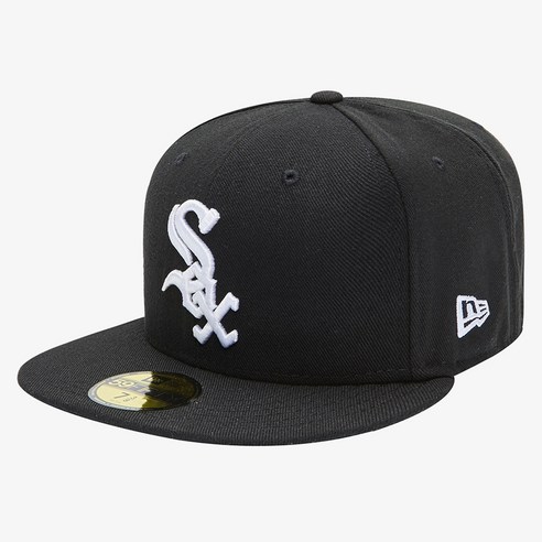 뉴에라 59FIFTY 시카고 화이트삭스 블랙 기본 MLB 야구 스냅백 모자