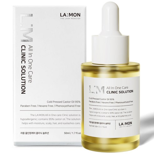 라몽 래쉬몬스터 클리닉 솔루션 오일 50ml + 마스카라 DIY 세트, 1세트
