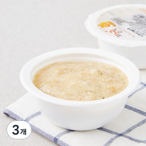 짱죽 초기 7개월 부터 묽은죽 이유식, 혼합맛(사과 / 당근), 160g, 3개
