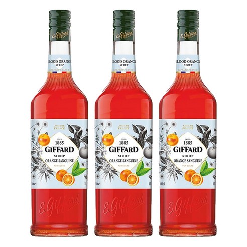 지파드 블러드오렌지 시럽, 1L, 3개