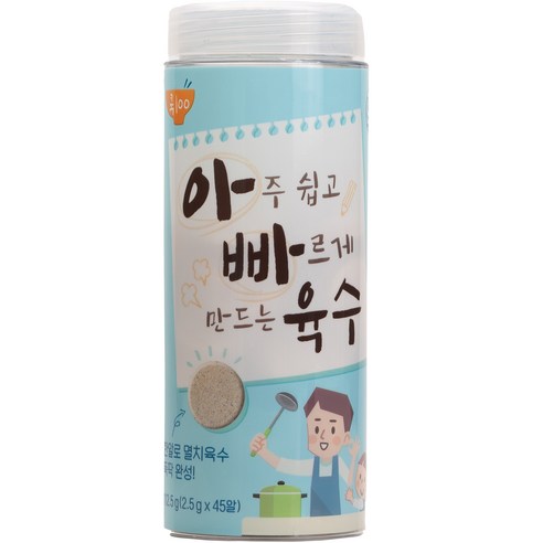 쿡백 아빠육수 45p, 112.5g, 지엔에프 아빠육수 2.5g x 45개입 1개