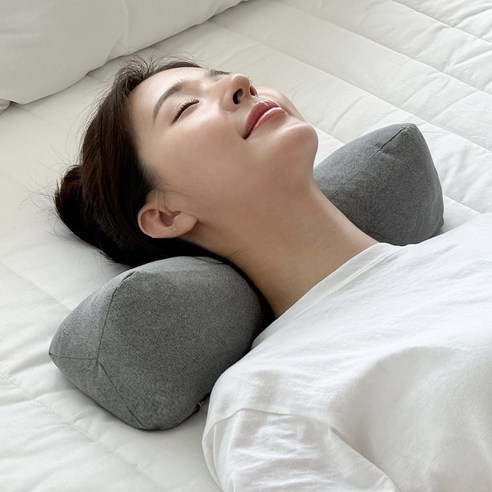누아 편백큐브 베개, 숯 그레이, 1개